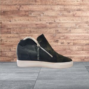 Steve Madden Womens Sneakers Shoes Camouflage Zipper High Top 8M